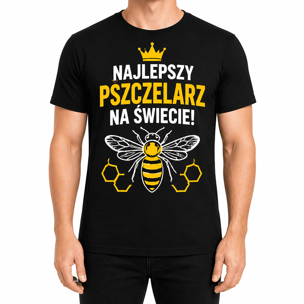 Koszulka pszczelarza – NAJLEPSZY PSZCZELARZ NA ŚWIECIE!