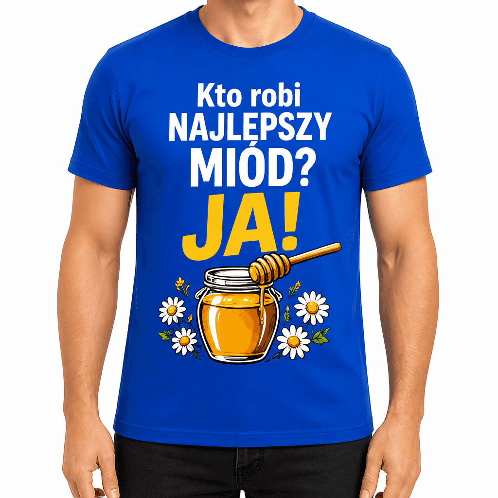 Koszulka pszczelarza – Kto robi NAJLEPSZY MIÓD? JA!