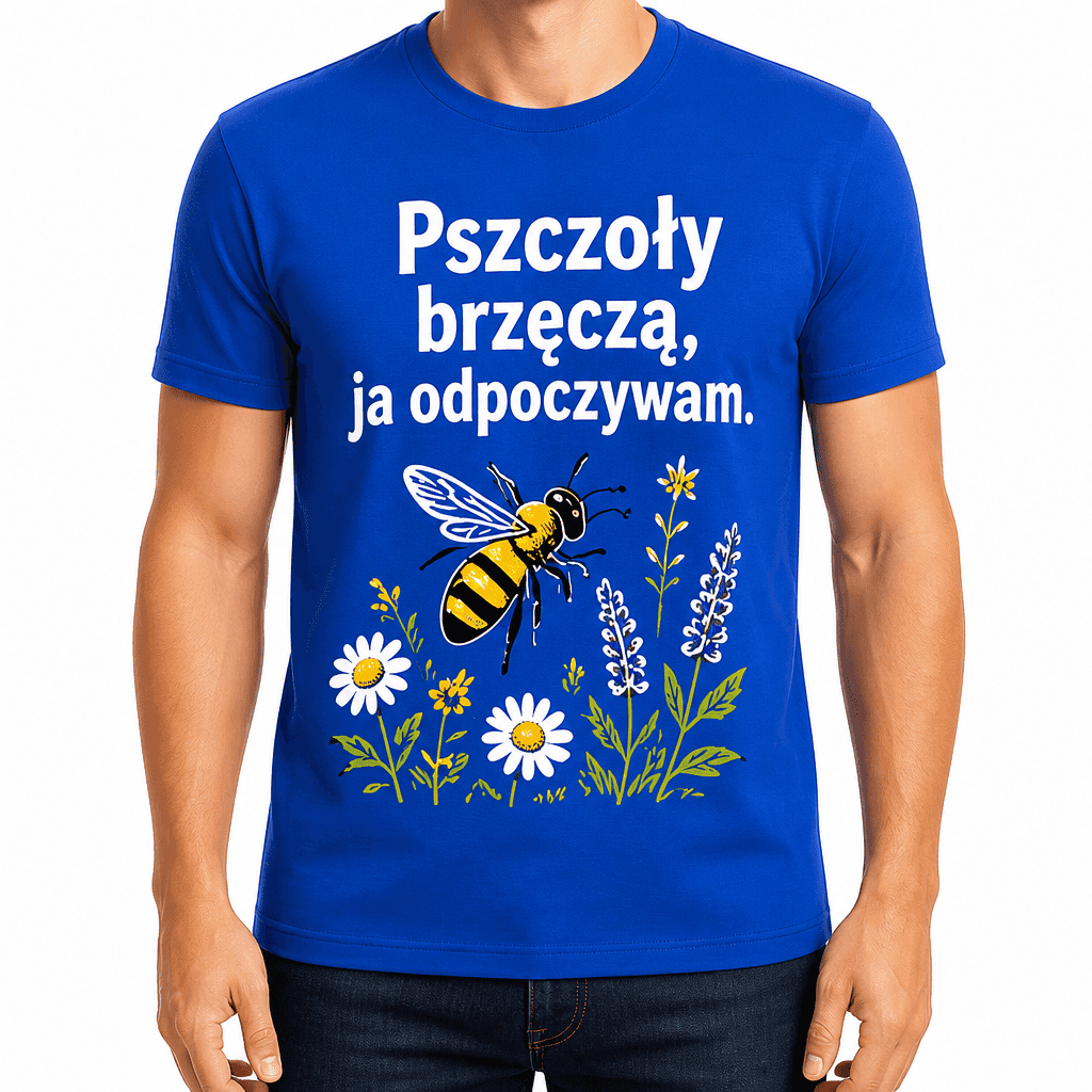 Koszulka pszczelarza – Pszczoły brzęczą, ja odpoczywam.