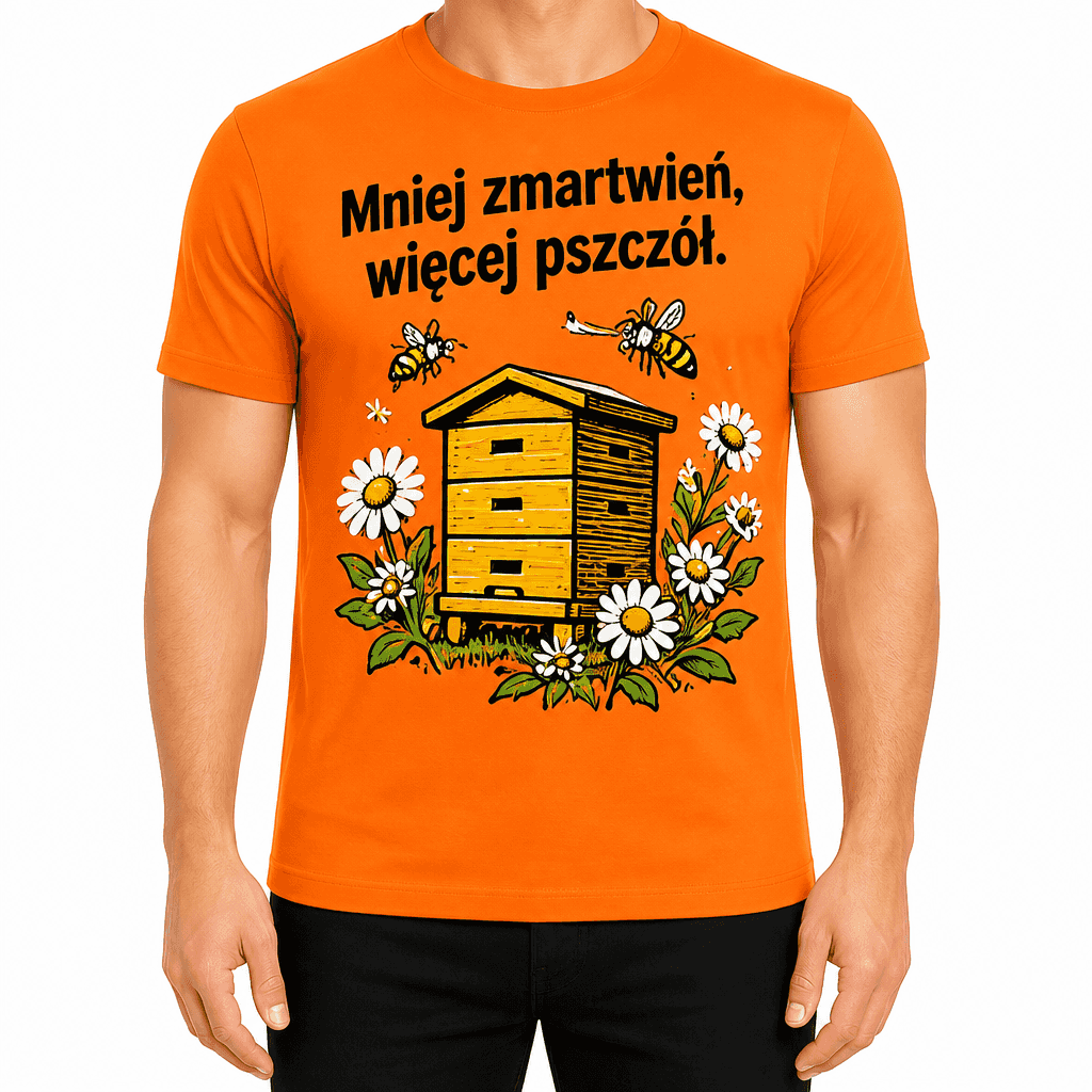 Koszulka pszczelarza – Mniej zmartwień, więcej pszczół.
