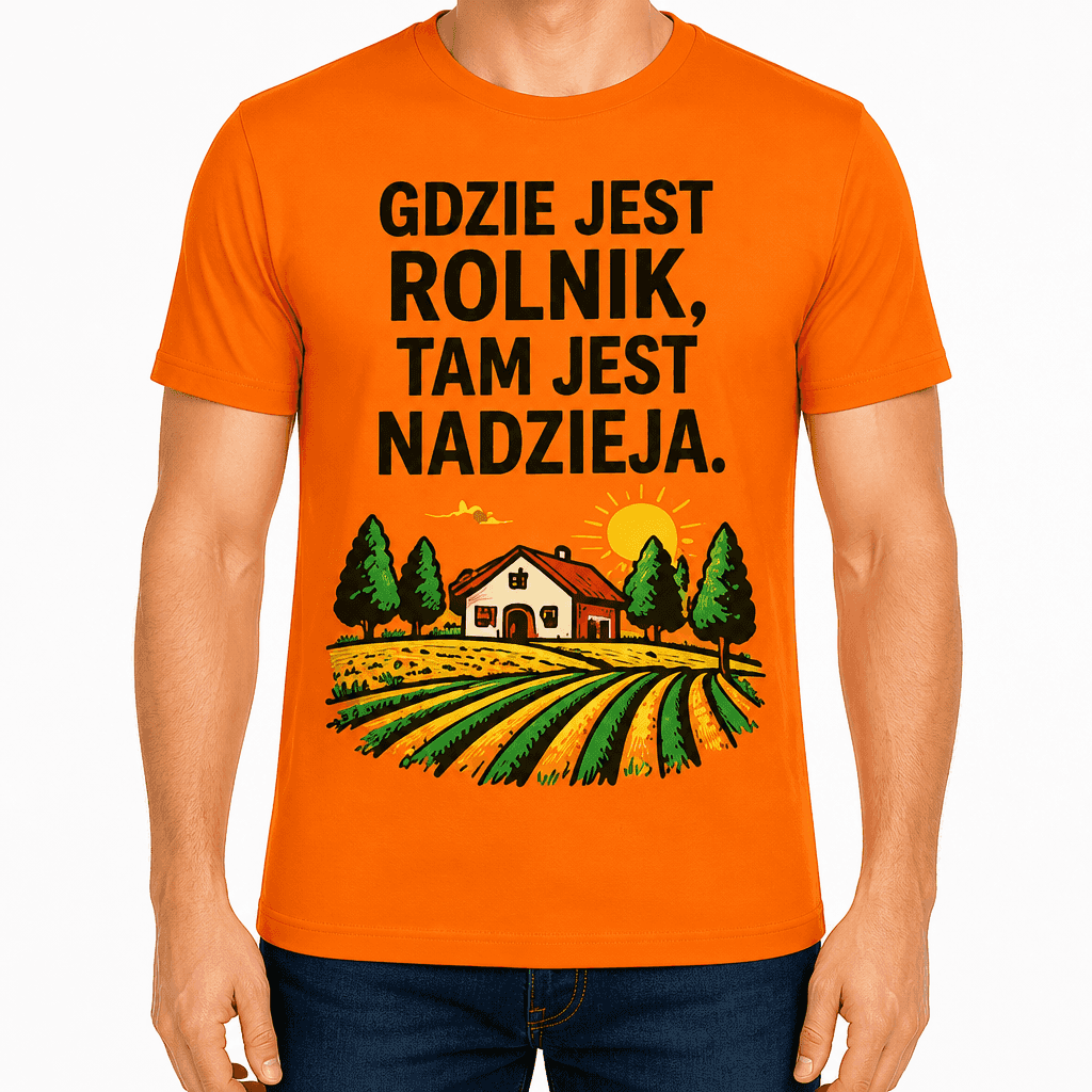 Koszulka dla rolnika – Gdzie jest rolnik, tam jest nadzieja.