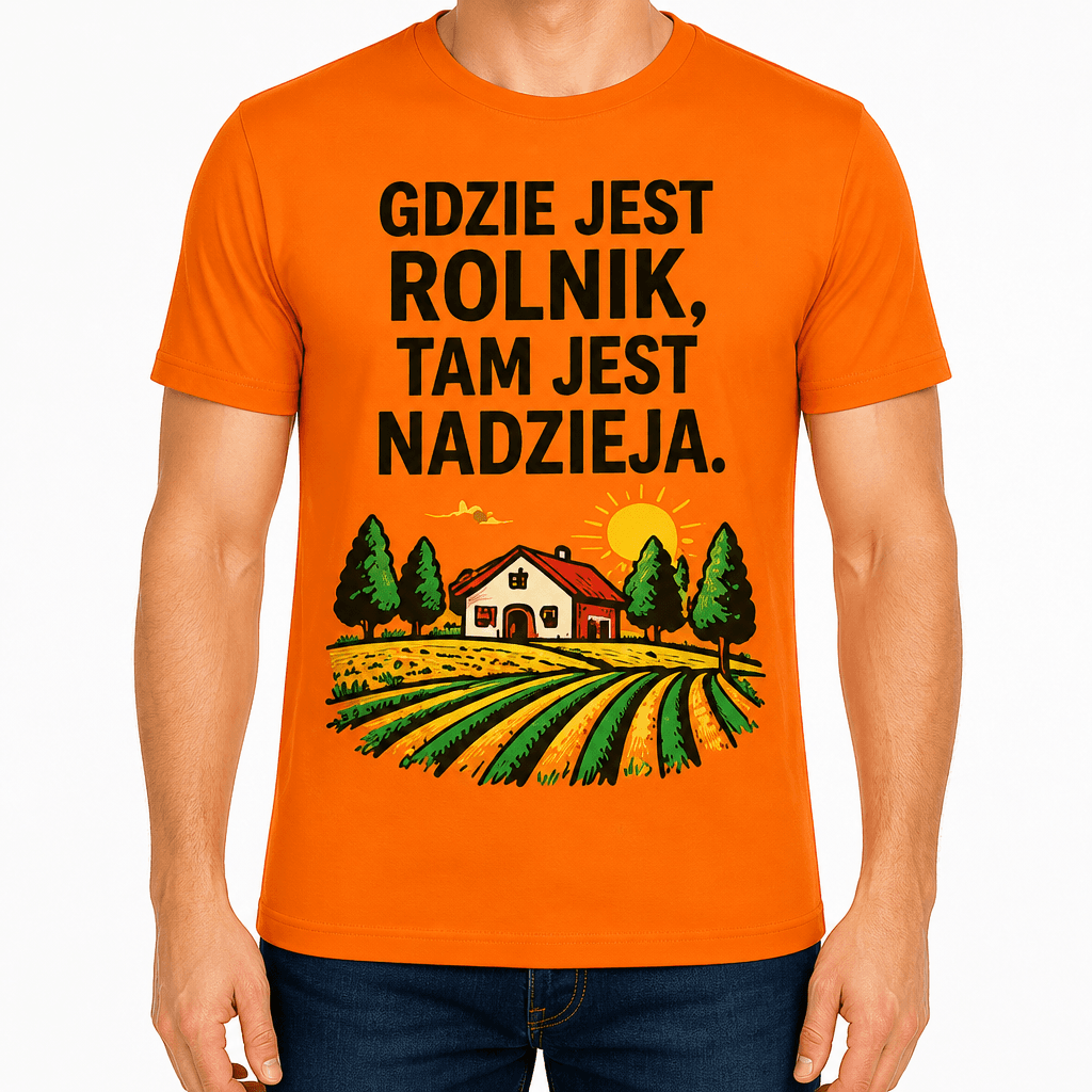 Koszulka dla rolnika – Gdzie jest rolnik, tam jest nadzieja.