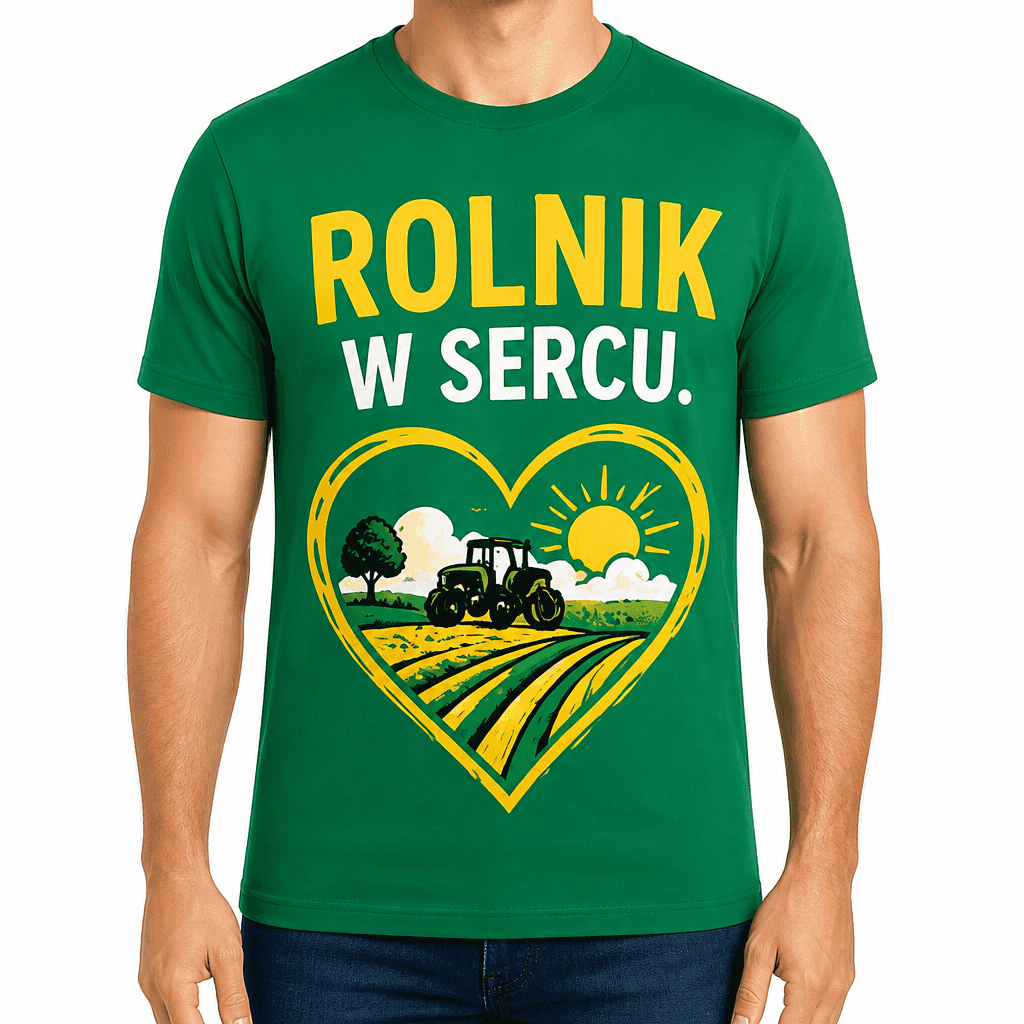 Koszulka dla rolnika – ROLNIK W SERCU.