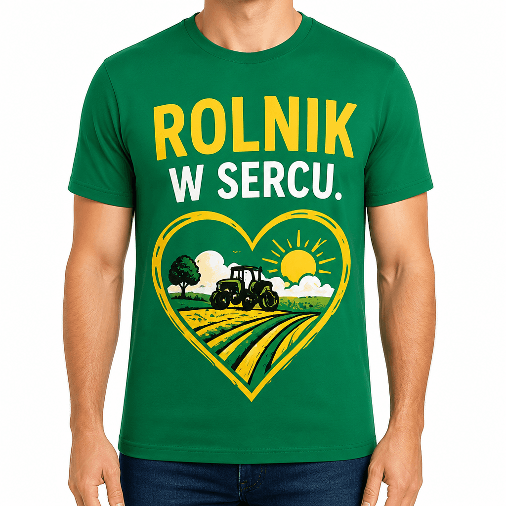 Koszulka dla rolnika – ROLNIK W SERCU.