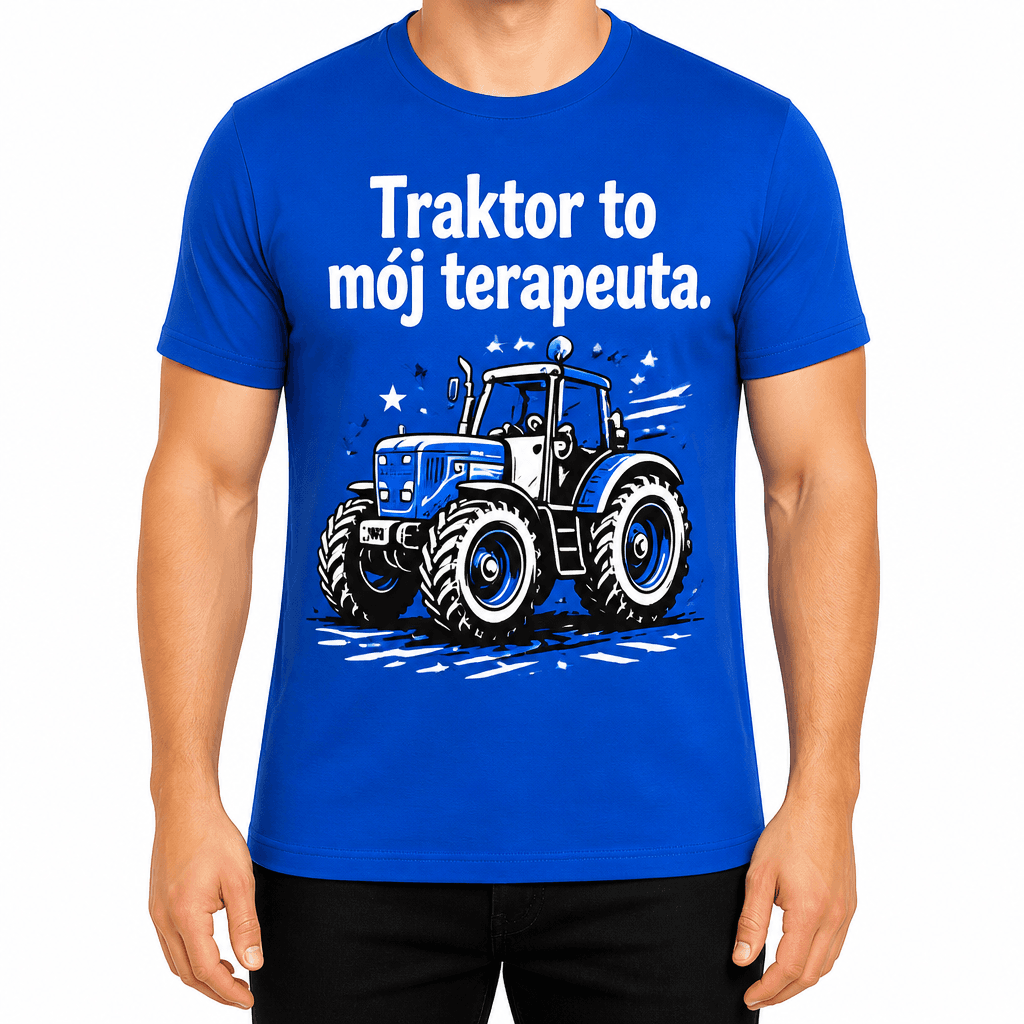 Koszulka dla rolnika – Traktor to mój terapeuta.