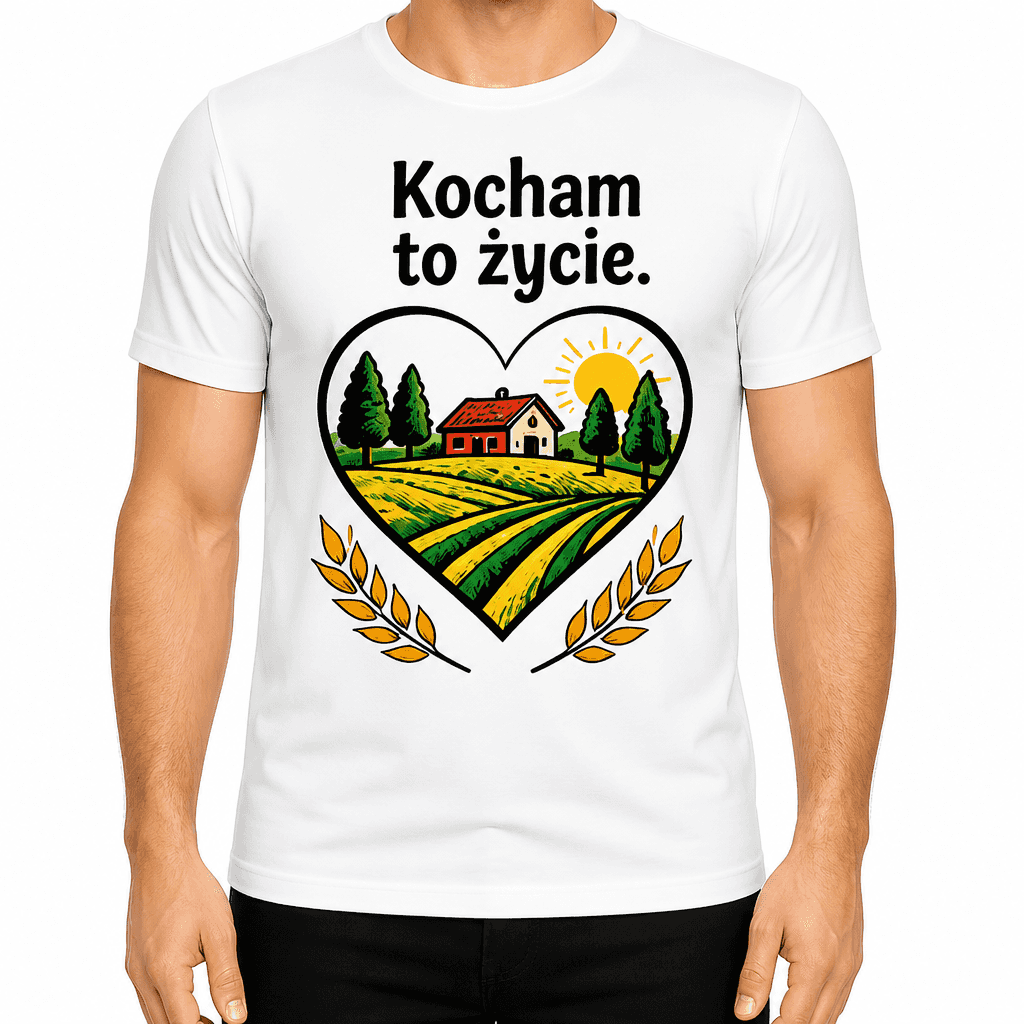 Koszulka dla rolnika – Kocham to życie.