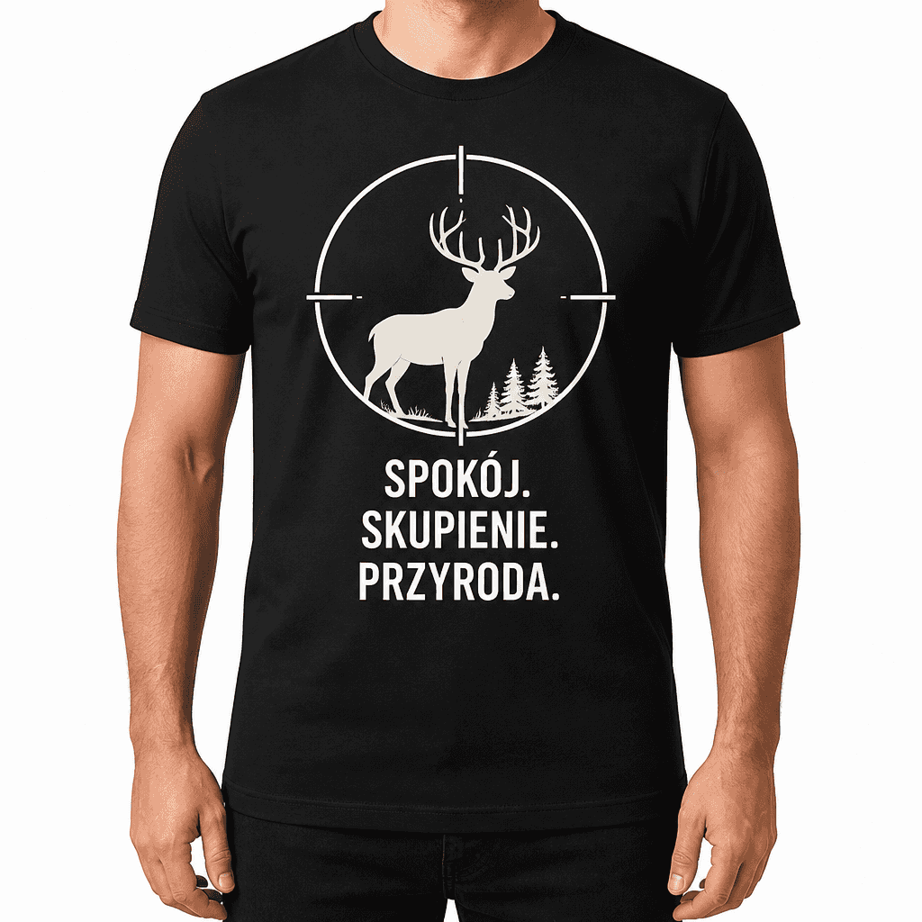 Koszulka myśliwska – Spokój. Skupienie. Przyroda.