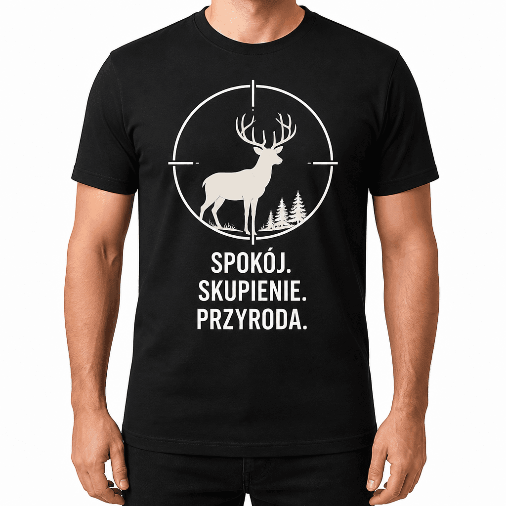 Koszulka myśliwska – Spokój. Skupienie. Przyroda.