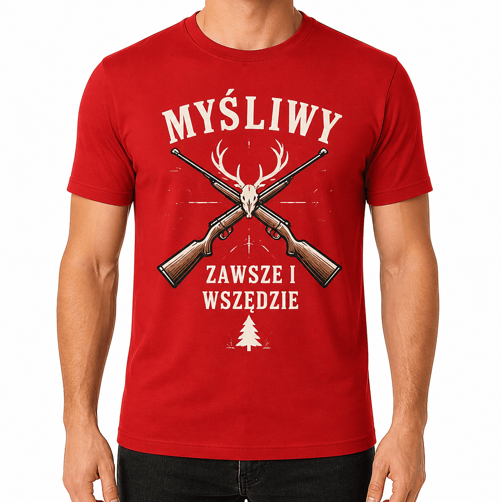 Koszulka myśliwska – Myśliwy zawsze i wszędzie