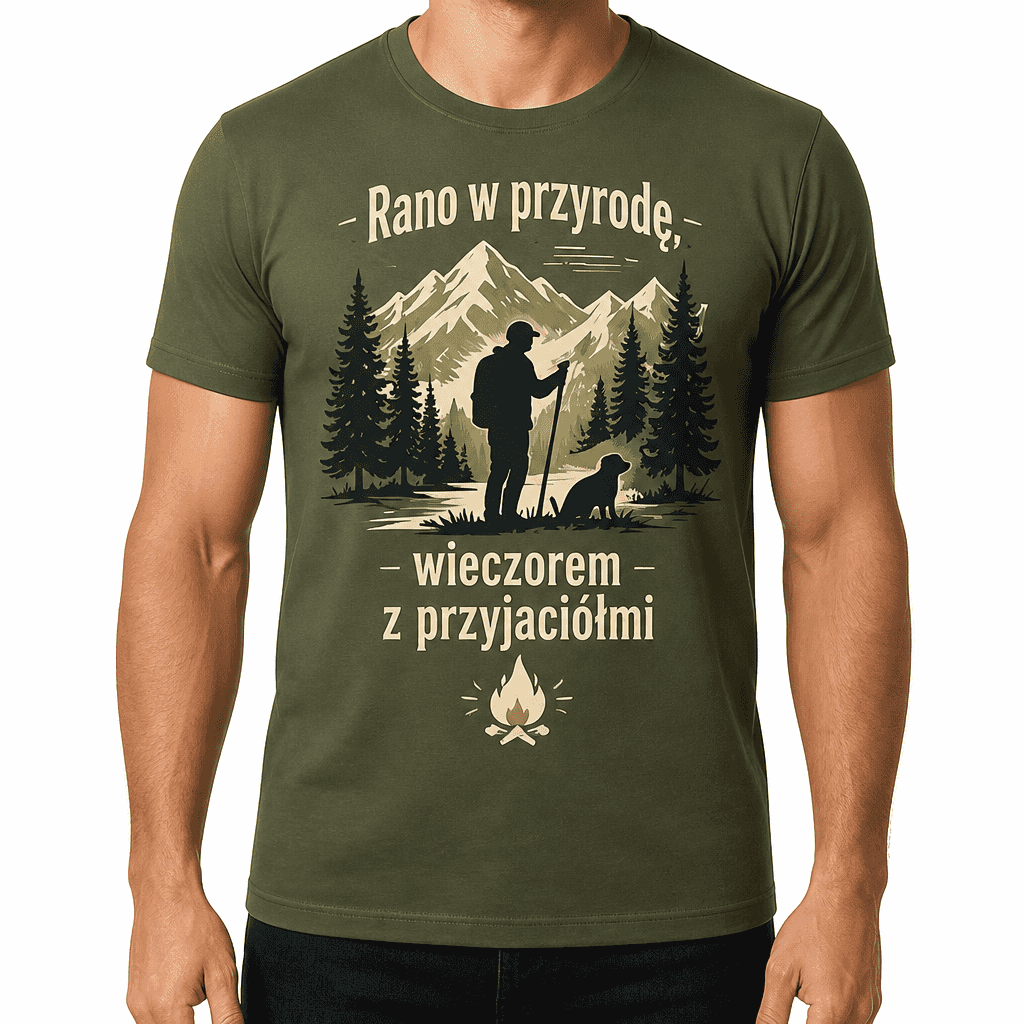 Koszulka myśliwska – Rano w przyrodę, wieczorem z przyjaciółmi