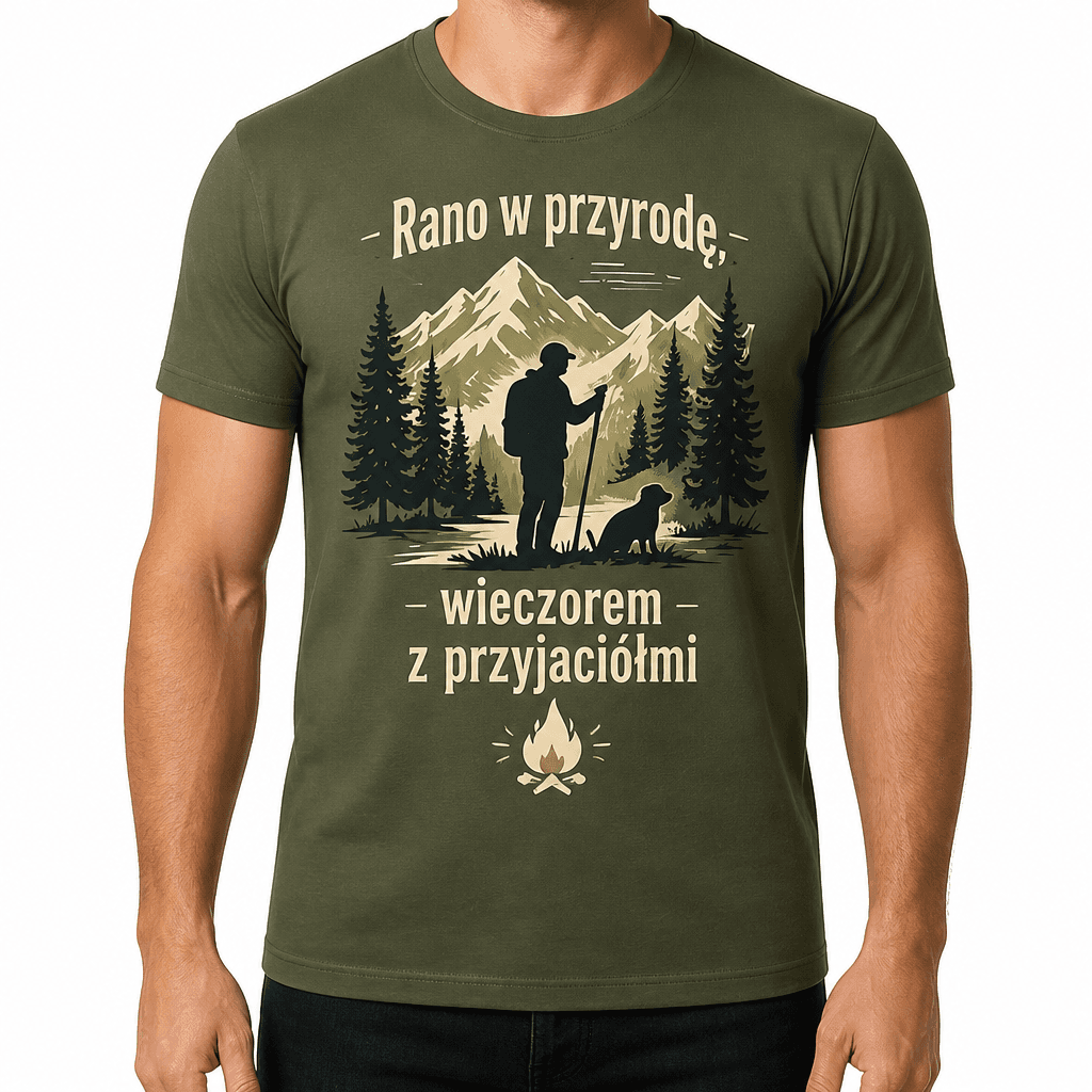 Koszulka myśliwska – Rano w przyrodę, wieczorem z przyjaciółmi
