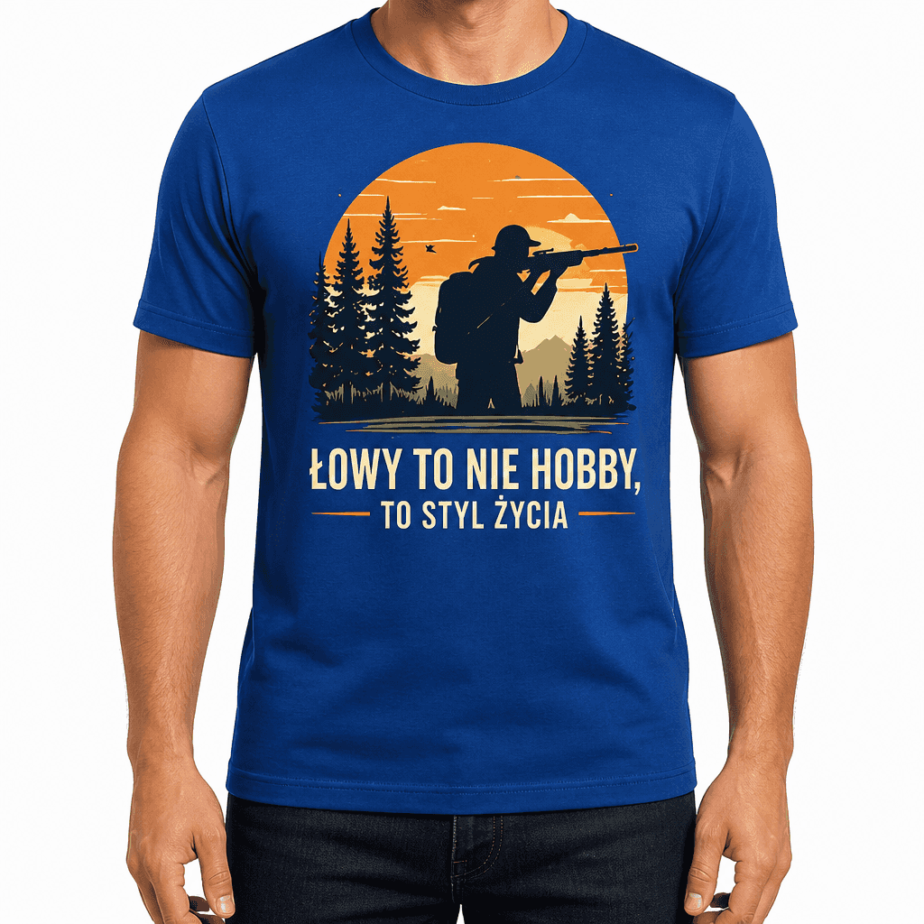 Koszulka myśliwska – Łowy to nie hobby, to styl życia