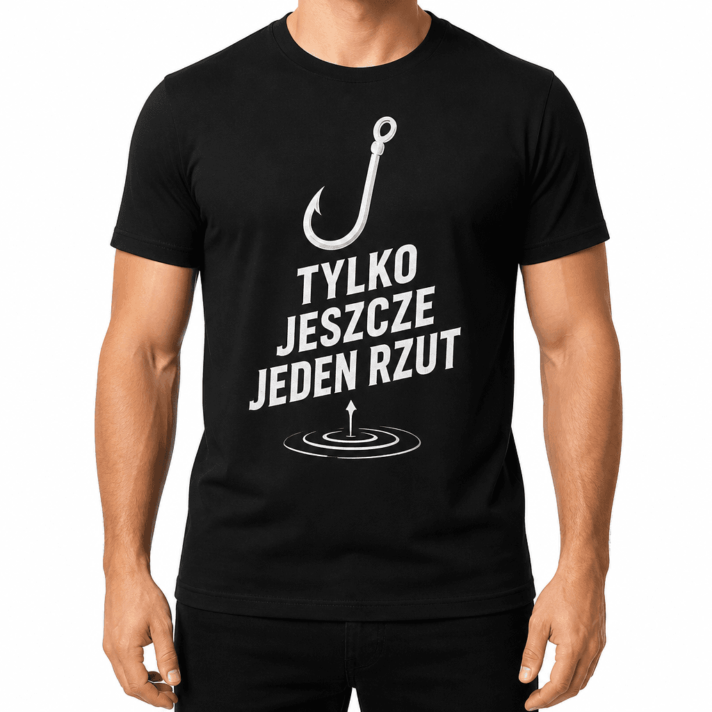 Koszulka wędkarska – Tylko jeszcze jeden rzut