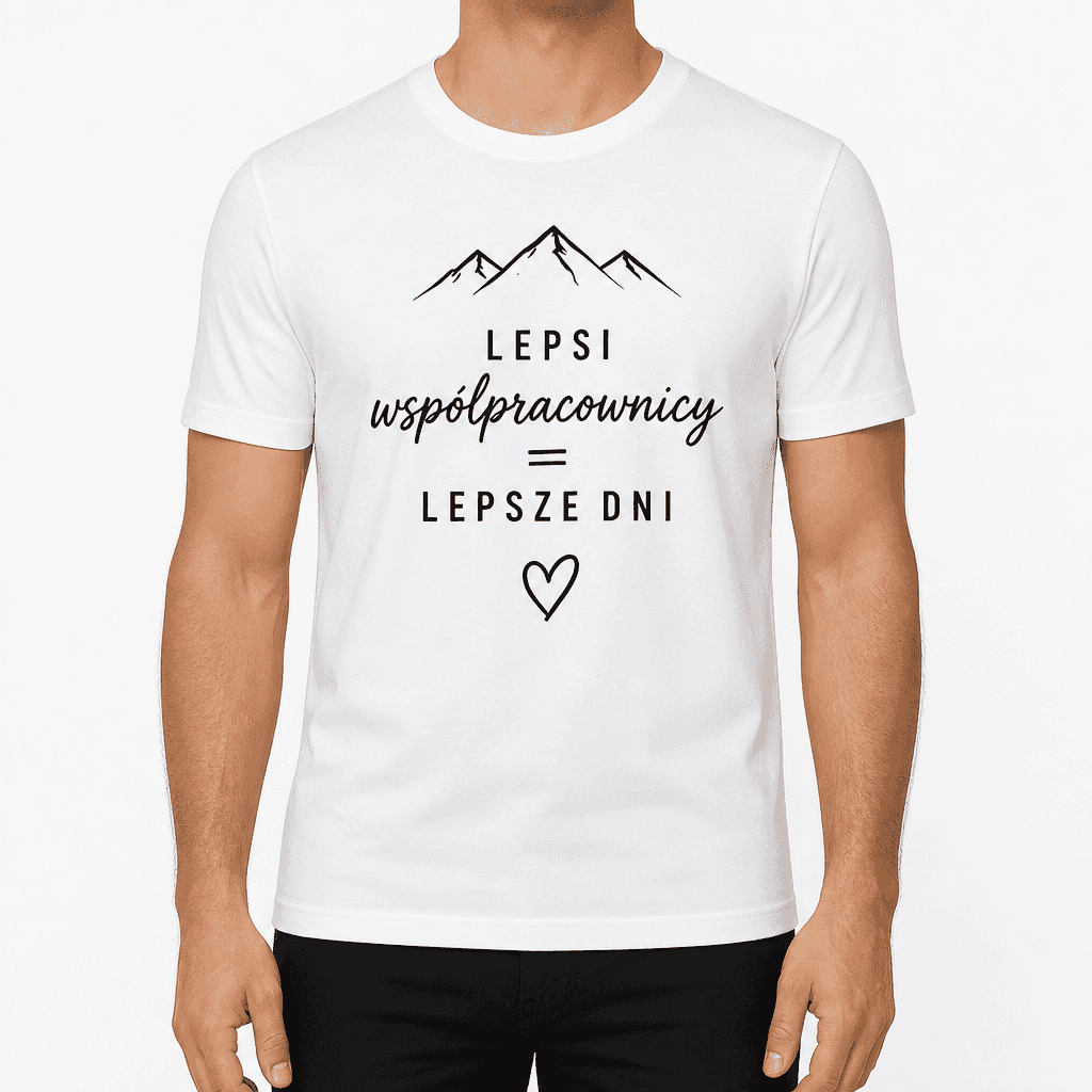 Koszulka dla współpracownika – LEPSI współpracownicy = LEPSZE DNI