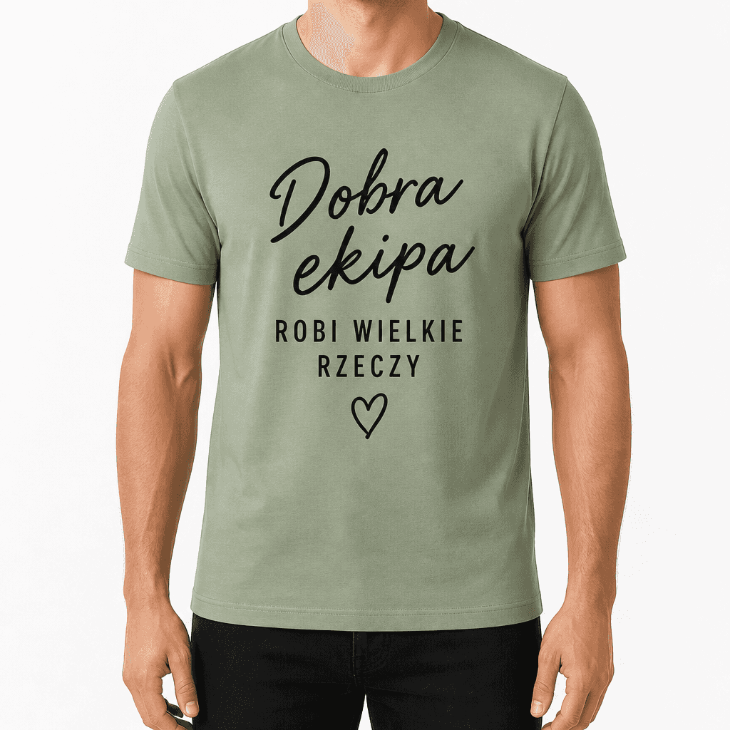 Koszulka dla współpracownika – Dobra ekipa robi wielkie rzeczy