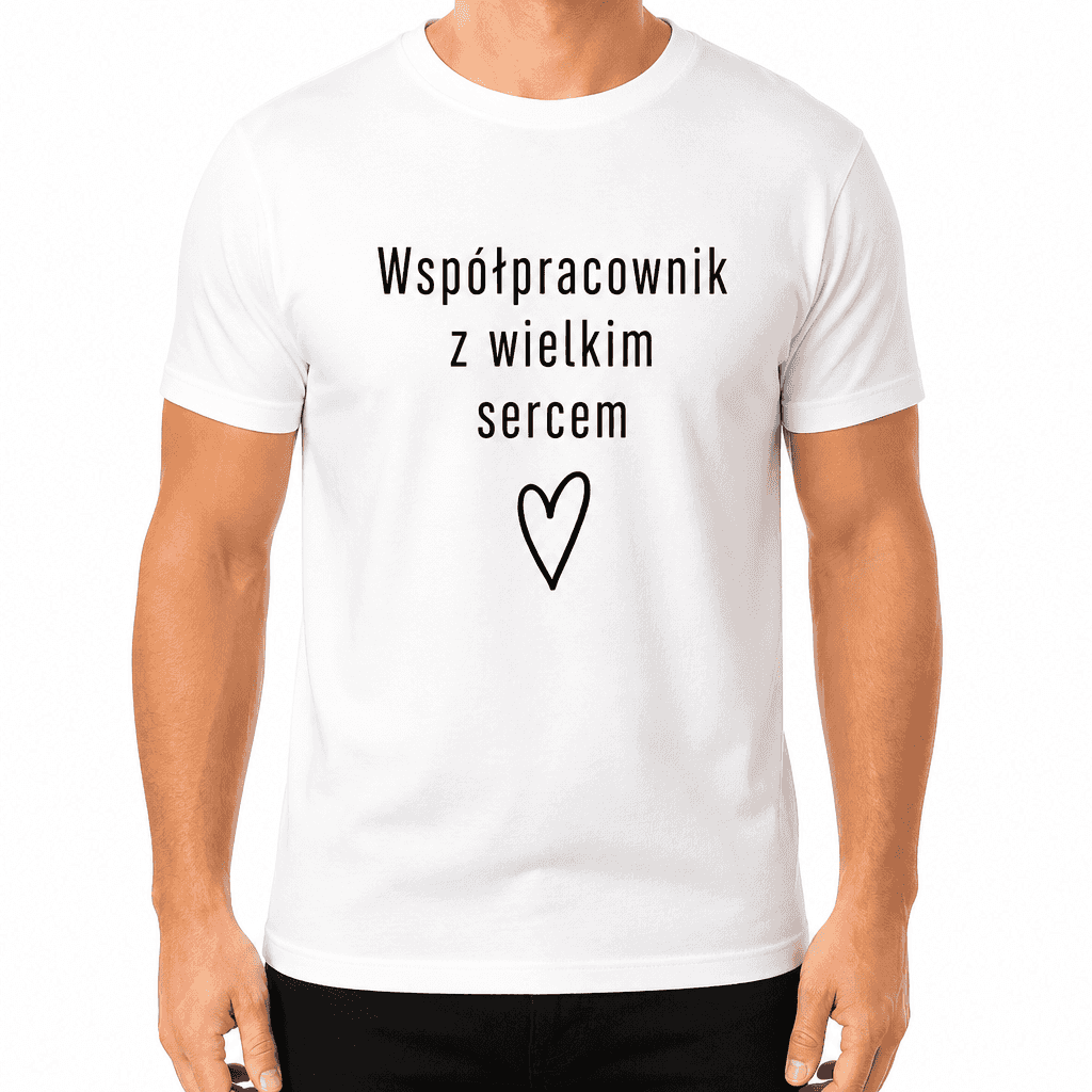 Koszulka dla współpracownika – Współpracownik z wielkim sercem