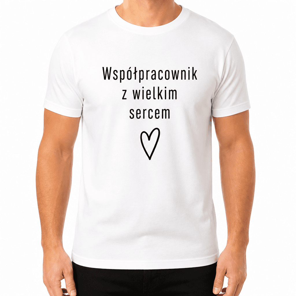 Koszulka dla współpracownika – Współpracownik z wielkim sercem