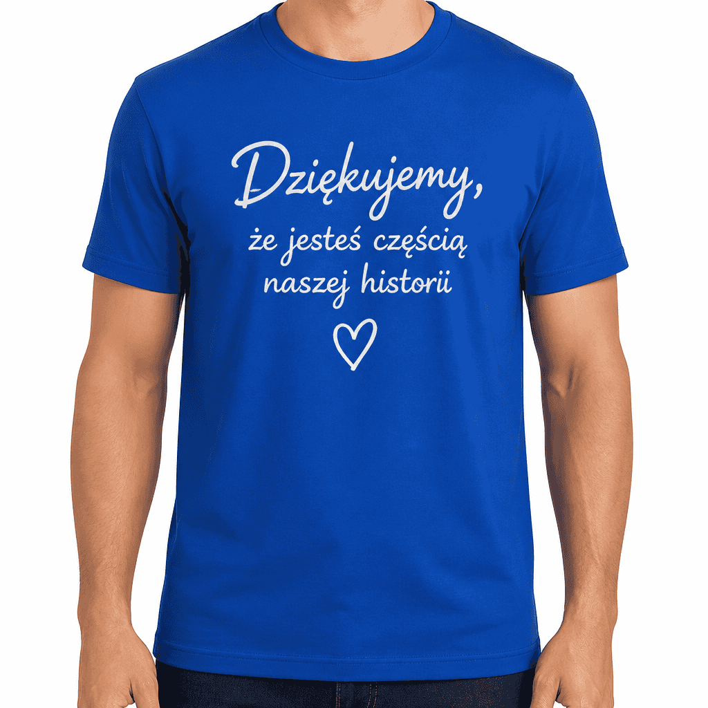 Koszulka dla współpracownika – Dziękujemy, że jesteś częścią naszej historii