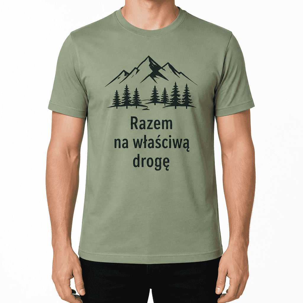 Koszulka dla współpracownika – Razem na właściwą drogę