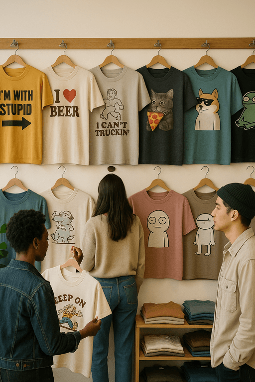 Ewolucja zabawnego T-shirtu