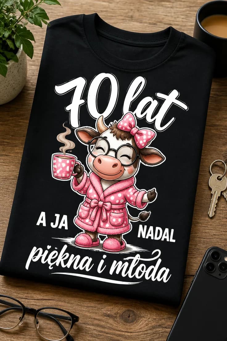 Koszulka 70 lat a ja nadal piękna i młoda