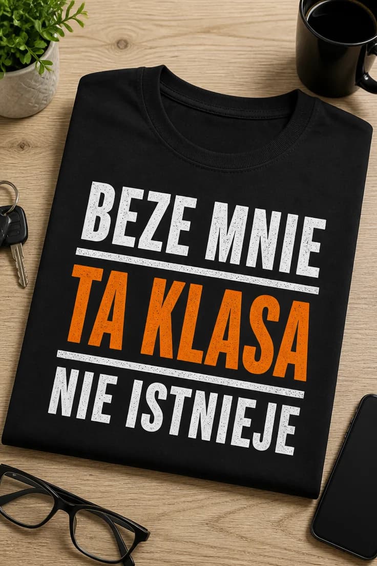 Koszulka dla ucznia – Beze Mnie Ta Klasa Nie Istnieje