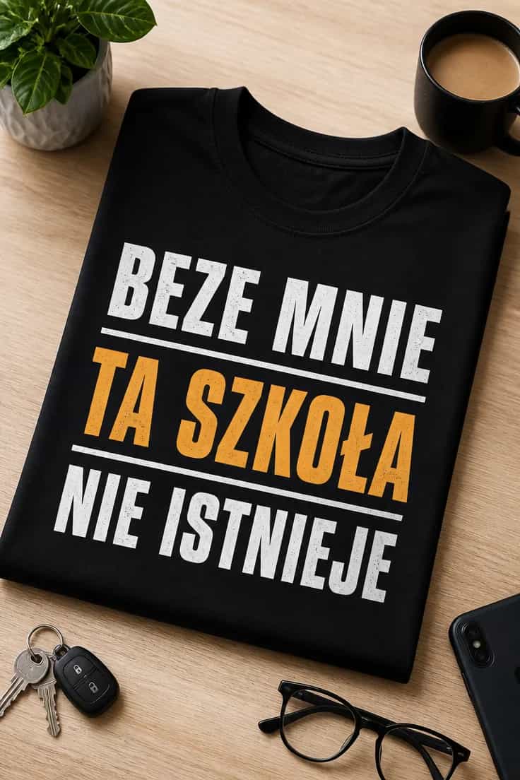 Koszulka dla ucznia – Beze Mnie Ta Szkoła Nie Istnieje