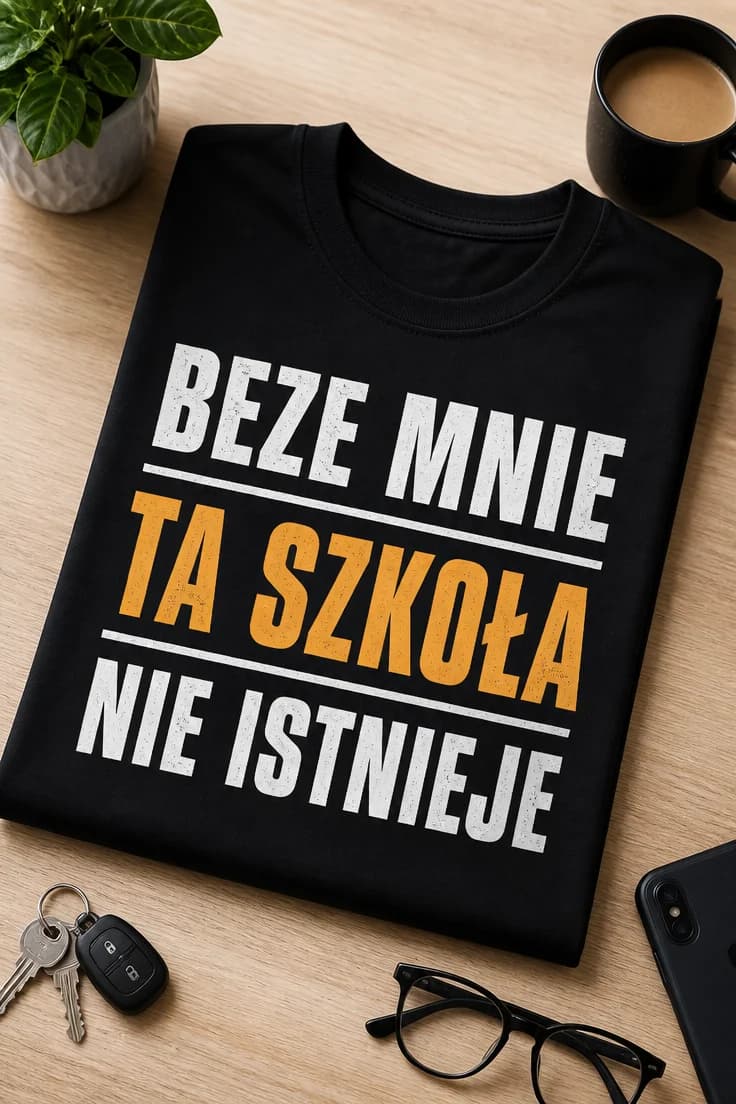 Koszulka dla ucznia – Beze Mnie Ta Szkoła Nie Istnieje