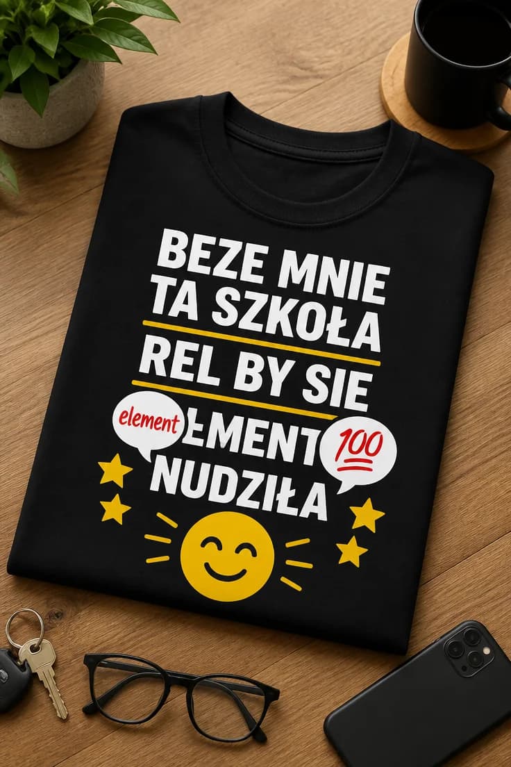 Koszulka beze mnie ta szkoła by się nudziła