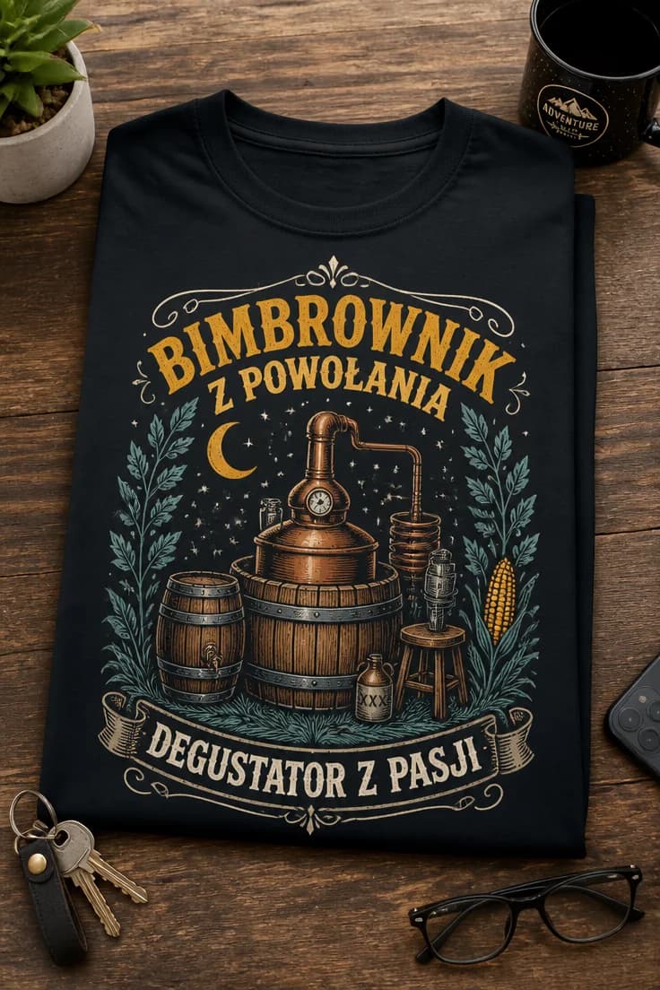 Koszulka bimbrownik z powołania, degustator z pasji