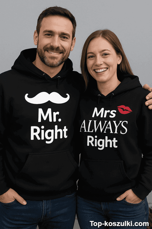Bluzy dla par Mr Right Mrs Always Right