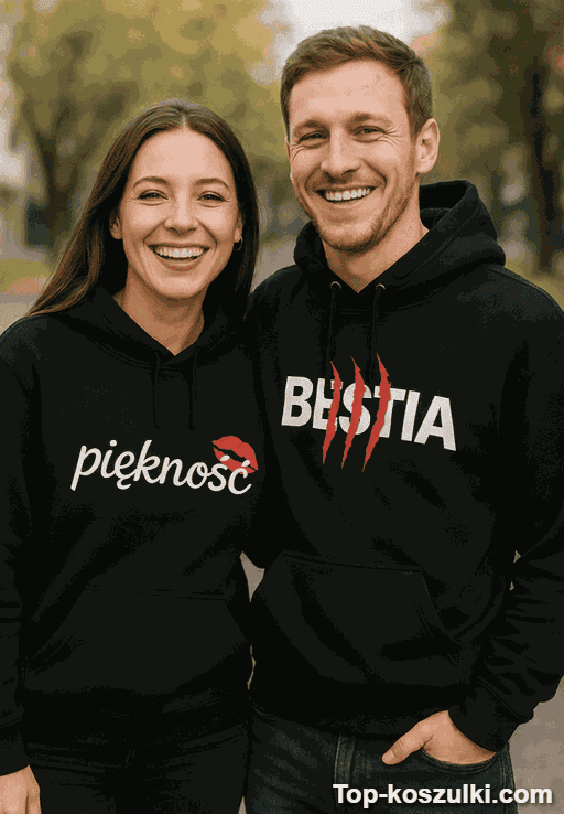 Bluzy dla par piękność i bestia
