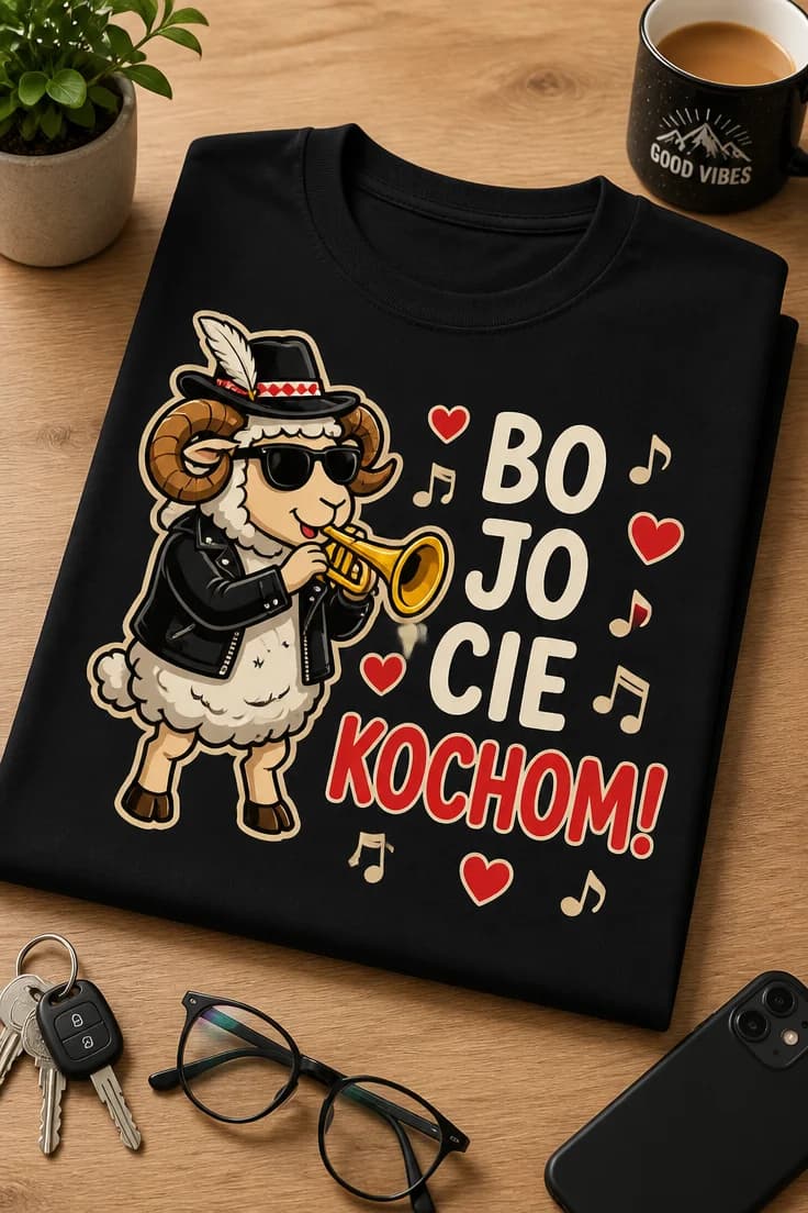 Koszulka dla zakochanych – Bo Jo Cie Kochom!