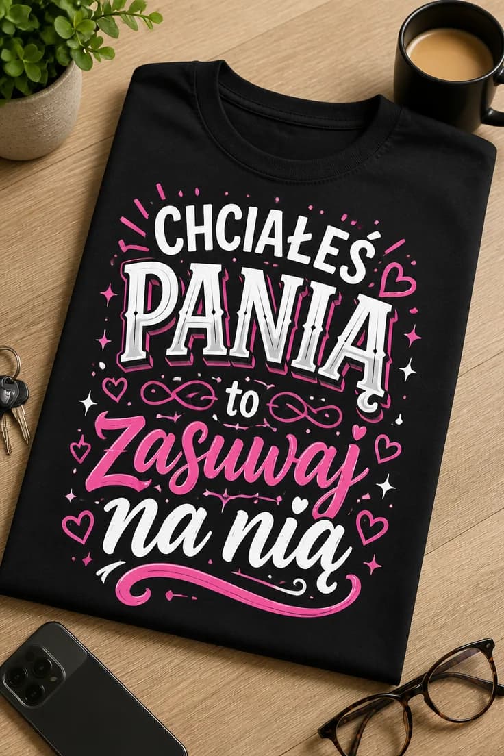 Koszulka dla kobiet w związku chciałeś panią to zasuwaj