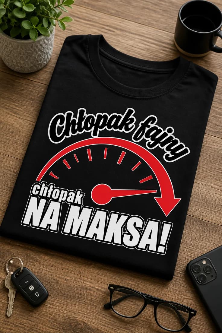 Koszulka dla chłopaka – Chłopak fajny Na Maksa!