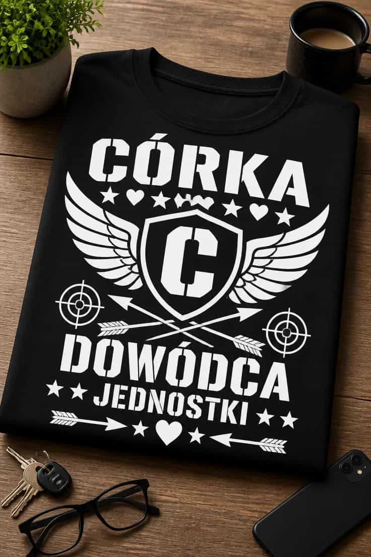 Koszulka dla córki – Córka Dowódca Jednostki