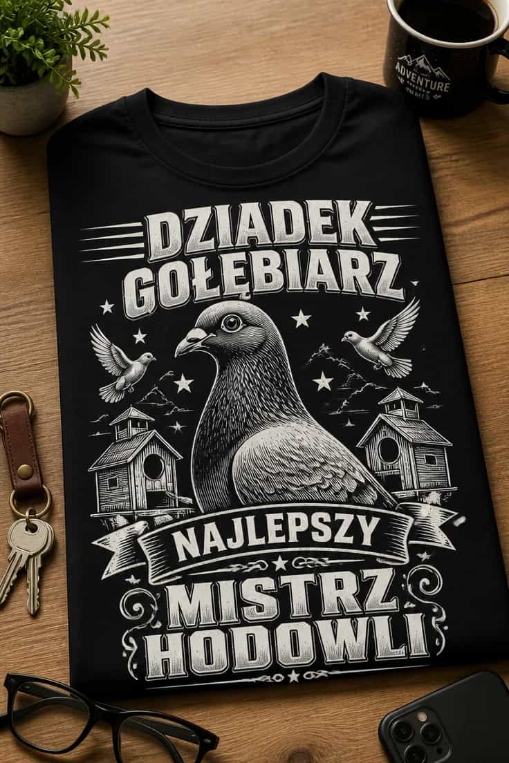Koszulka dla dziadka gołębiarza mistrza hodowli