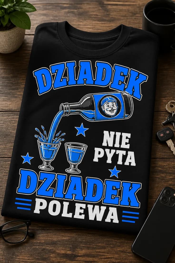 Koszulka dla dziadka – Dziadek Nie Pyta Dziadek Polewa