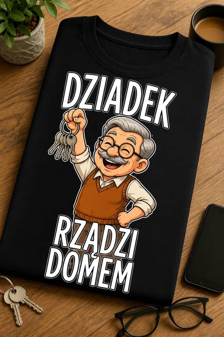 Koszulka dla dziadka – Dziadek Rządzi Domem