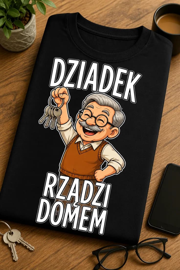 Koszulka dla dziadka – Dziadek Rządzi Domem