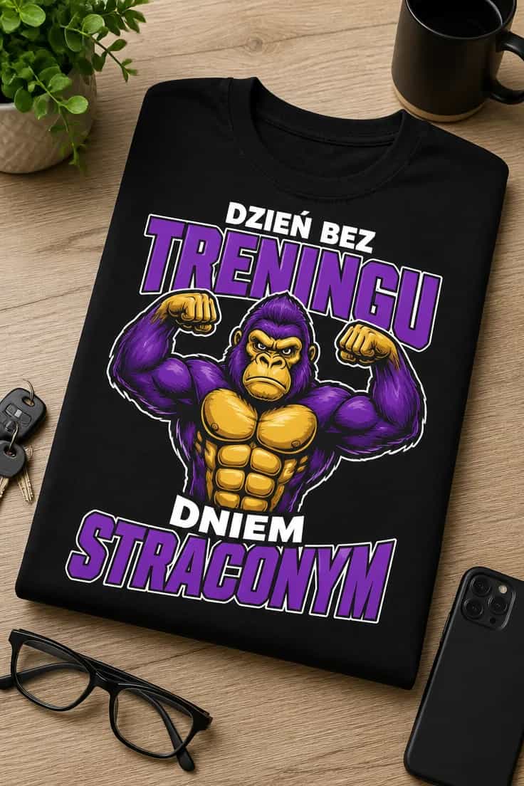Koszulka dzień bez treningu dniem straconym
