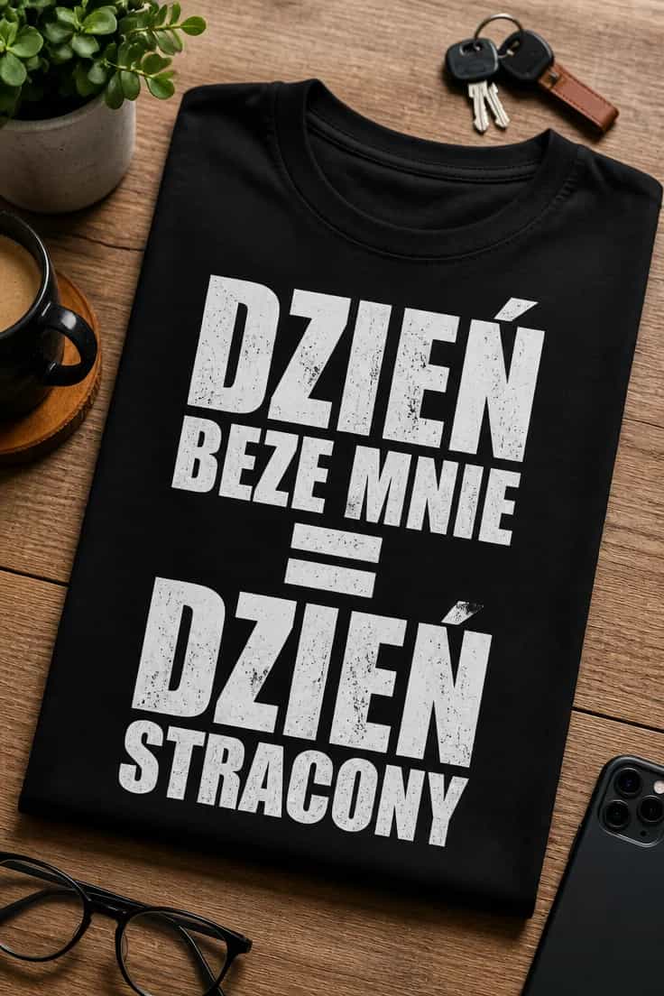 Koszulka dzień beze mnie to dzień stracony
