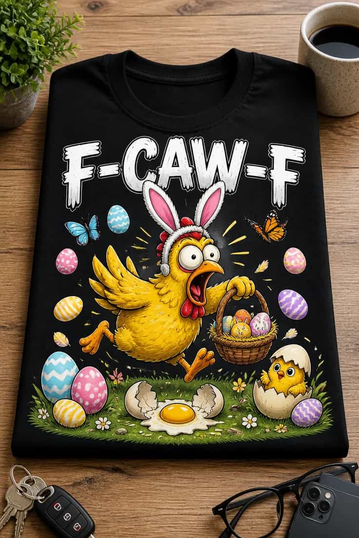Koszulka z krótkim motywem – F-caw-f 2