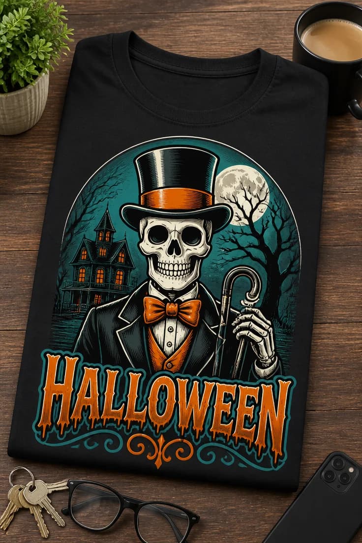Koszulka z krótkim motywem – Halloween 2