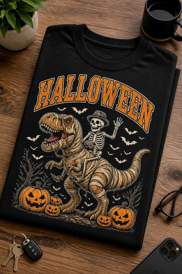 Koszulka z krótkim motywem – Halloween 3