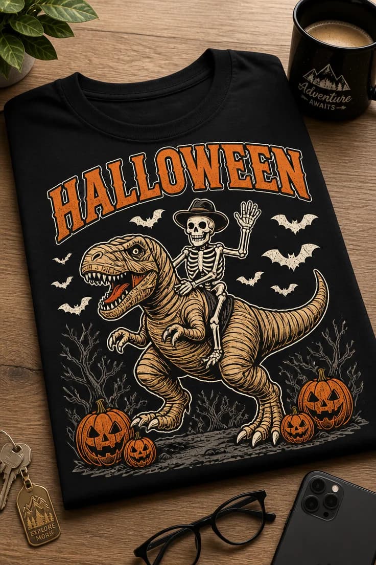 Koszulka z krótkim motywem – Halloween 4