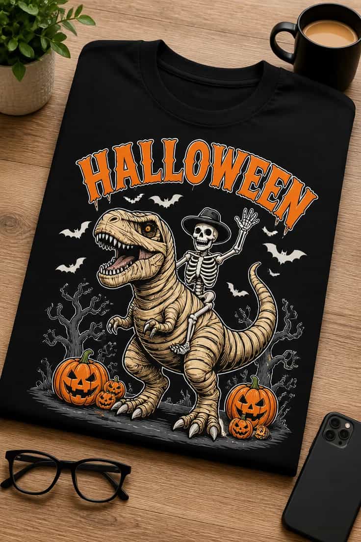 Koszulka z krótkim motywem – Halloween 5