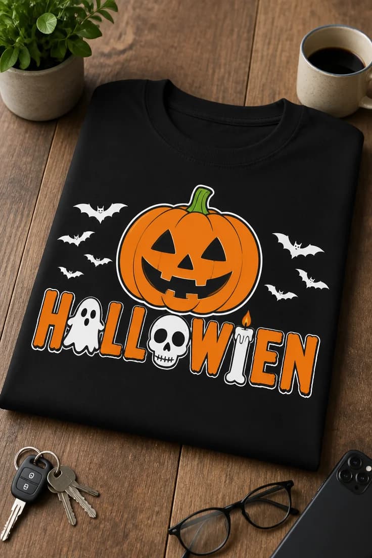 Koszulka z krótkim motywem – Halloween 6