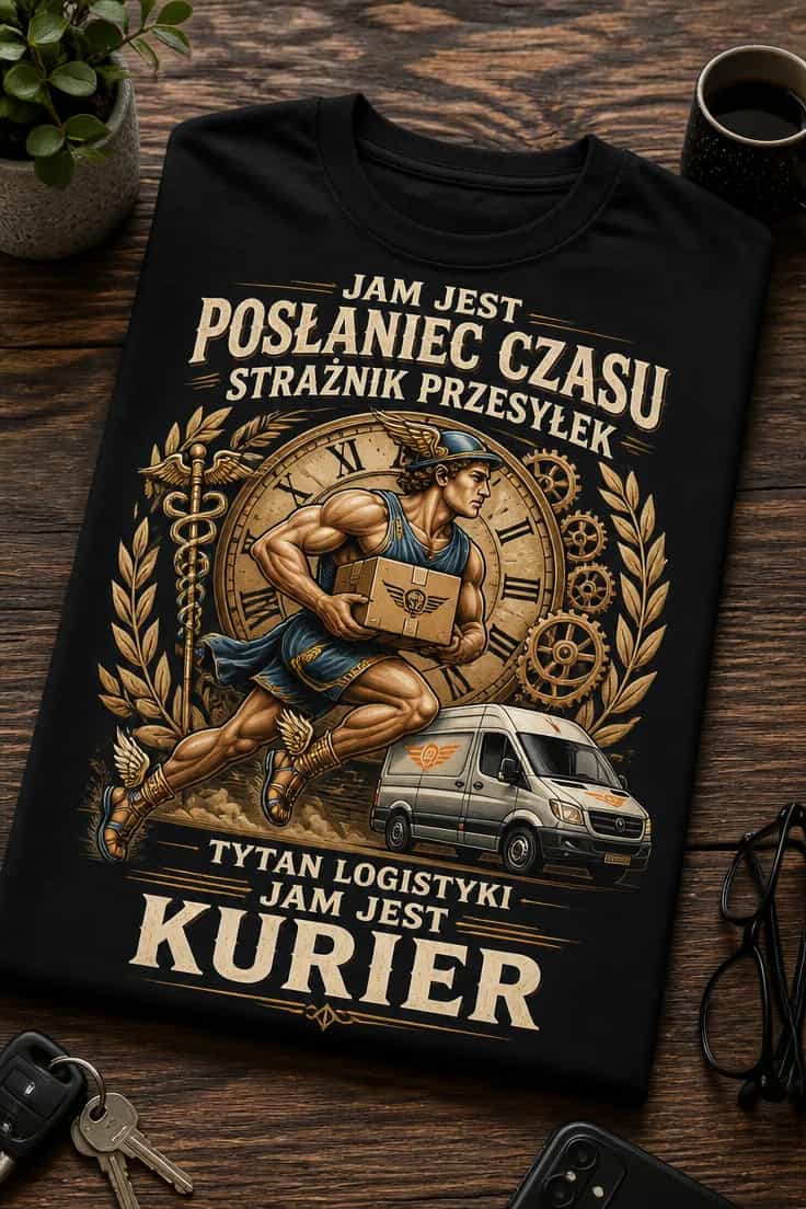 Koszulka jam jest kurier strażnik przesyłek