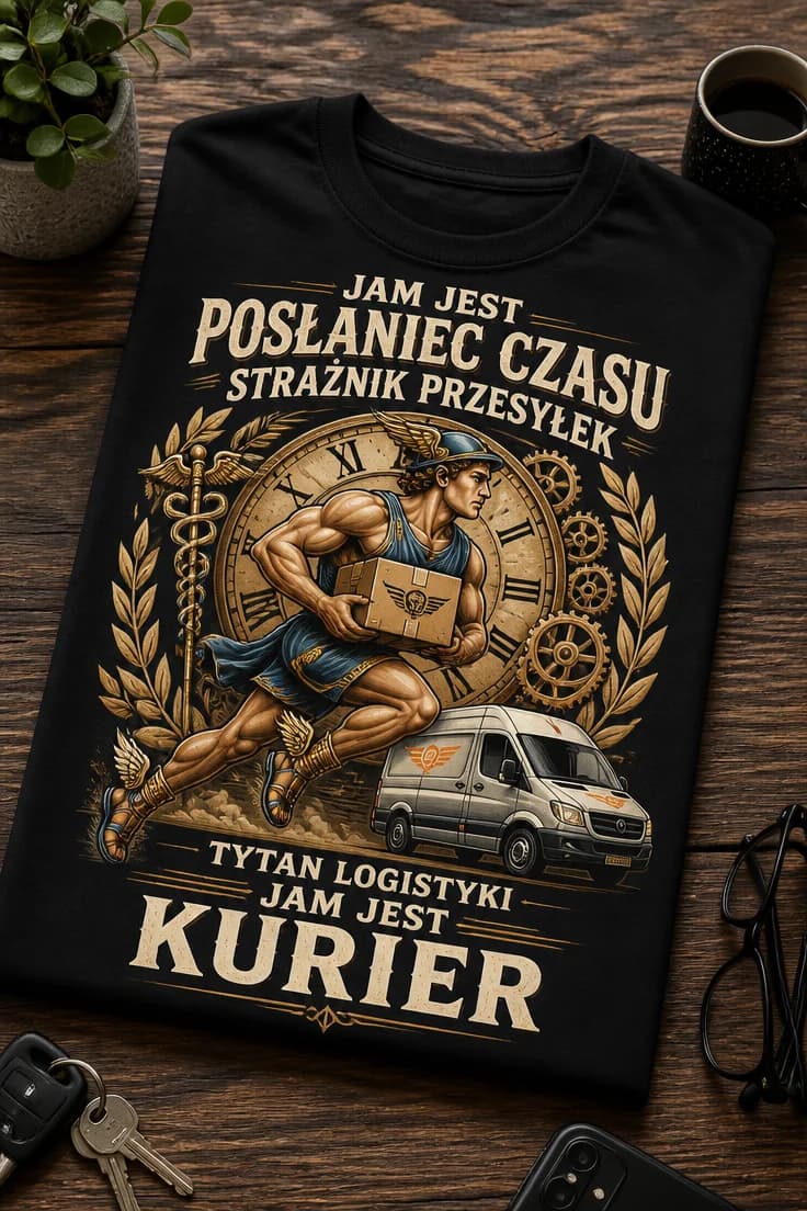 Koszulka jam jest kurier strażnik przesyłek
